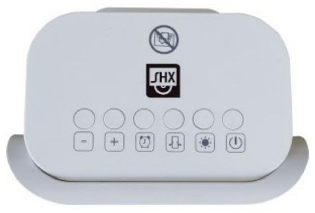 SHX Termoventilatore Ceramico PTC 2000W con Display, 3 Livelli di Potenza e Filtro Aria, Bianco/Nero