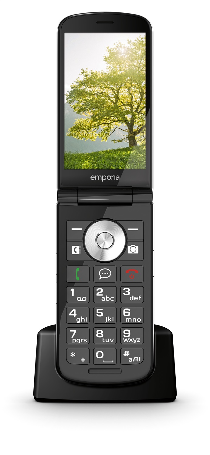 Emporia TOUCHsmart.2 New Edition - Cellulare 4G per Anziani con Tasto WhatsApp, Volume Elevato e Display a Colori da 3,25
