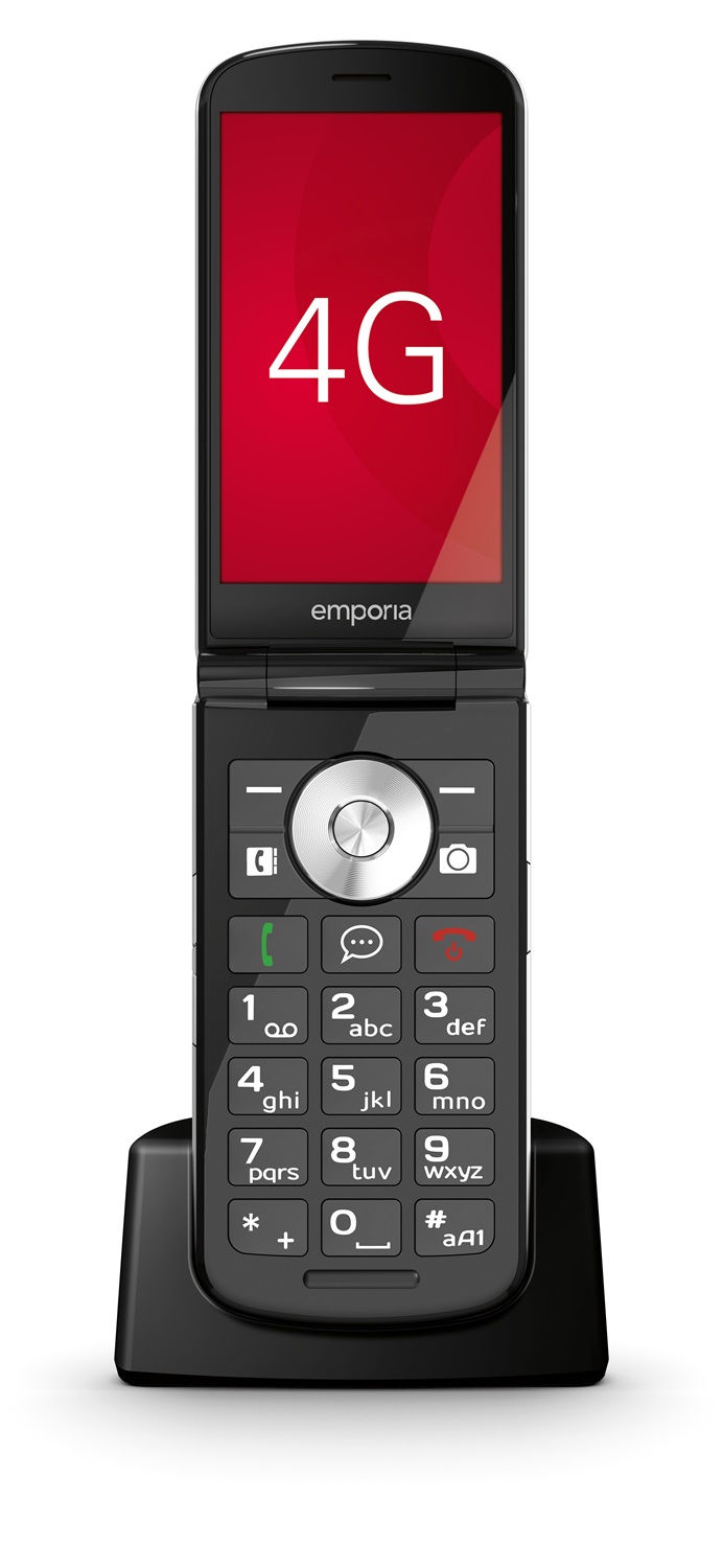 Emporia TOUCHsmart.2 New Edition - Cellulare 4G per Anziani con Tasto WhatsApp, Volume Elevato e Display a Colori da 3,25