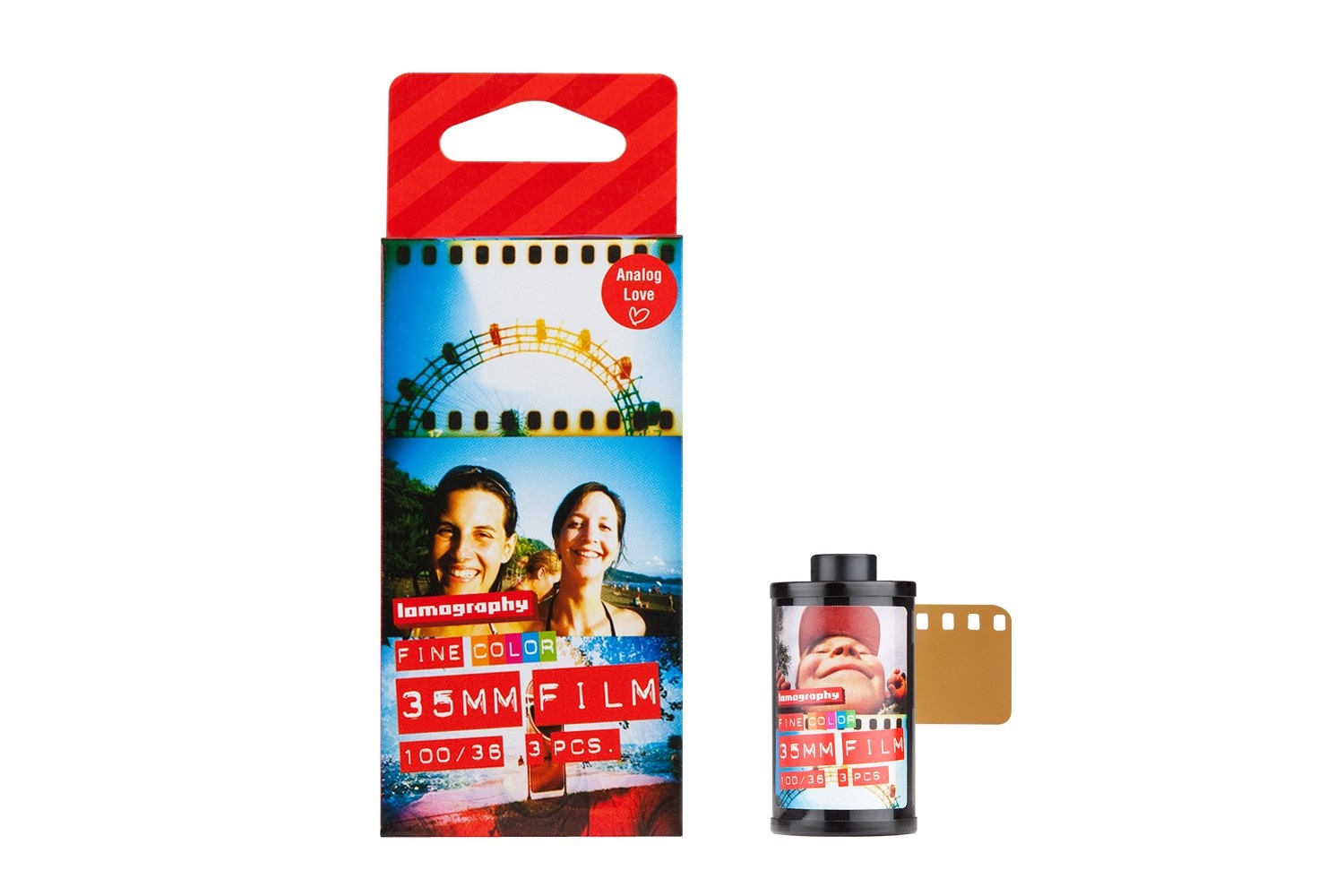 Lomography Color Negative 100 ISO 35mm - Pellicola fotografica a colori 3 Pack con 36 scatti