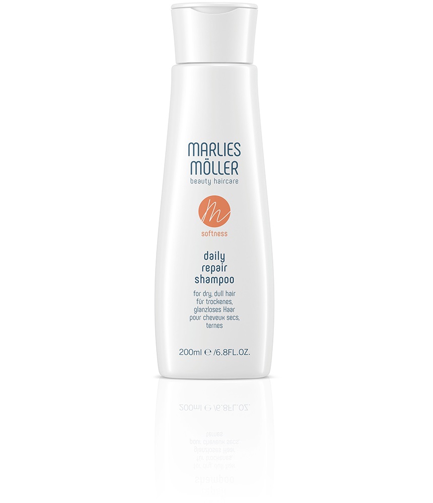Marlies Möller Softness Daily Repair Shampoo 200 ml - Nutriente, Idratante, Anti-Crespo, Senza Silicone