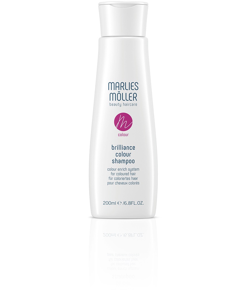 Marlies Möller Brilliance Colour Shampoo 200 ml - Shampoo nutriente per capelli colorati con estratti di riso e cheratina