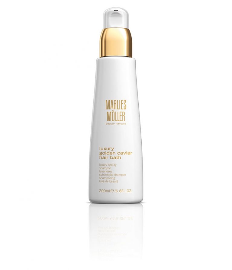 Marlies Möller Luxury Golden Caviar Hair Bath 200 ml - Shampoo Nutriente per Capelli Normali con Estratto di Caviale