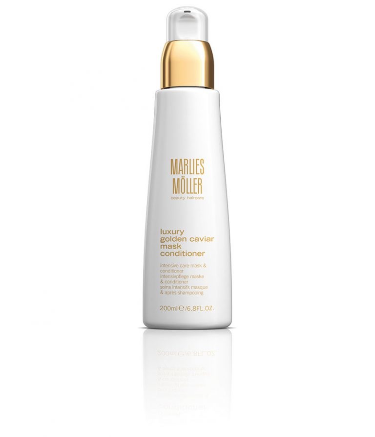 Marlies Möller Luxury Golden Caviar Mask Conditioner 200 ml - Balsamo professionale al caviale per un'idratazione di lunga durata e capelli lucidi