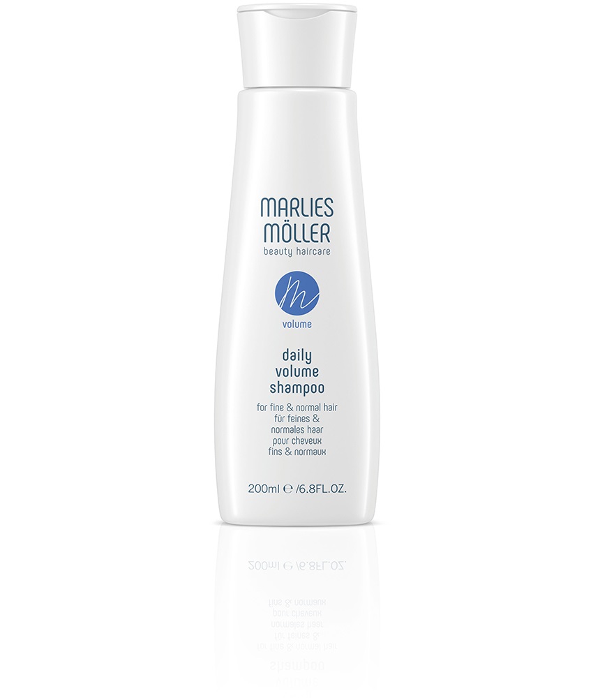 Marlies Möller Shampoo Volumizzante Daily Volume 200 ml - Effetto Push-off, Estratto di Cotone, Senza Silicone