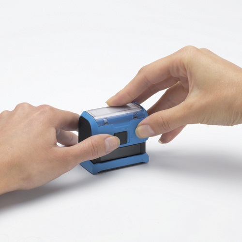 Trodat Printy Typo 4.0 - Timbro autocomponibile 58x22 mm, 5 righe, con cartuccia di ricambio e caratteri