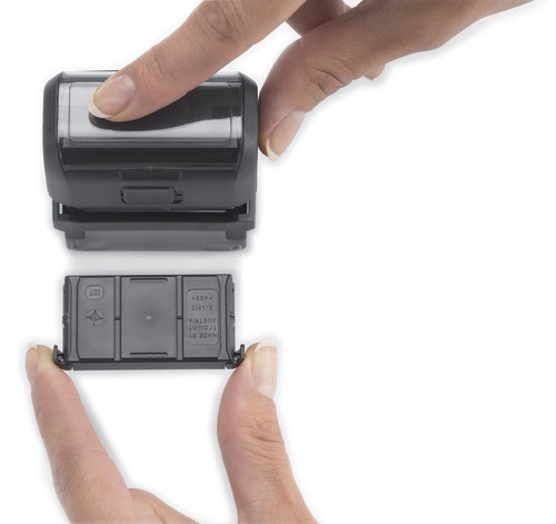 Trodat Cartuccia di Ricambio 6/4912/2 per Printy 4912 Office - Blu-Rosso, Blister da 2 Pezzi