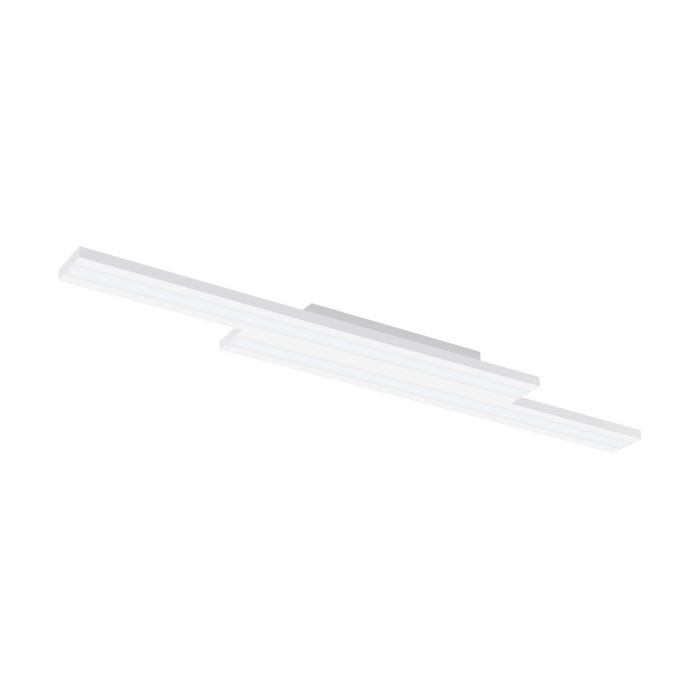 EGLO Saliteras-Z Lampada da Soffitto LED Dimmerabile in Metallo Bianco con Controllo Vocale e App, ZigBee, Colore Luce Regolabile