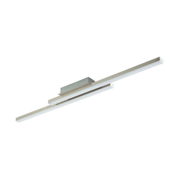 EGLO Fraioli-Z Plafoniera LED Smart Home Dimmerabile in Alluminio Nichel Opaco 105,5 x 12 cm con Controllo Vocale e App