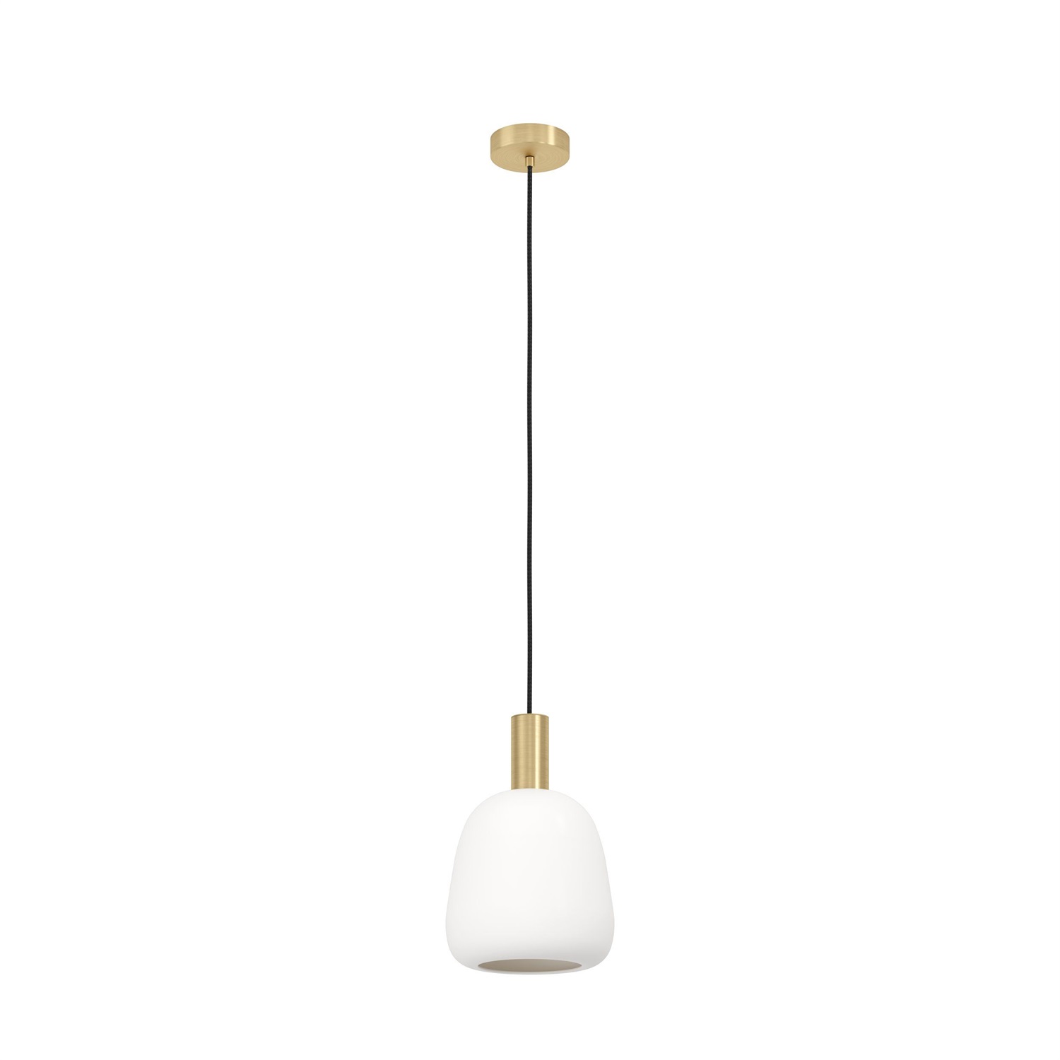 EGLO Lampadario Sospensione Manzanares E27 40W Oro e Vetro Opaco Ø22,5cm
