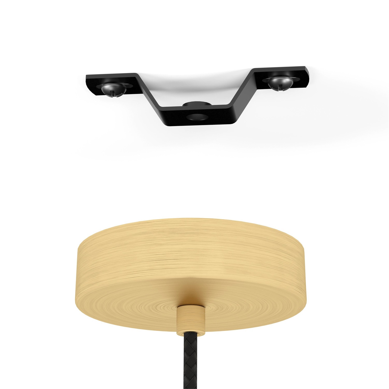 EGLO Lampadario Sospensione Manzanares E27 40W Oro e Vetro Opaco Ø22,5cm