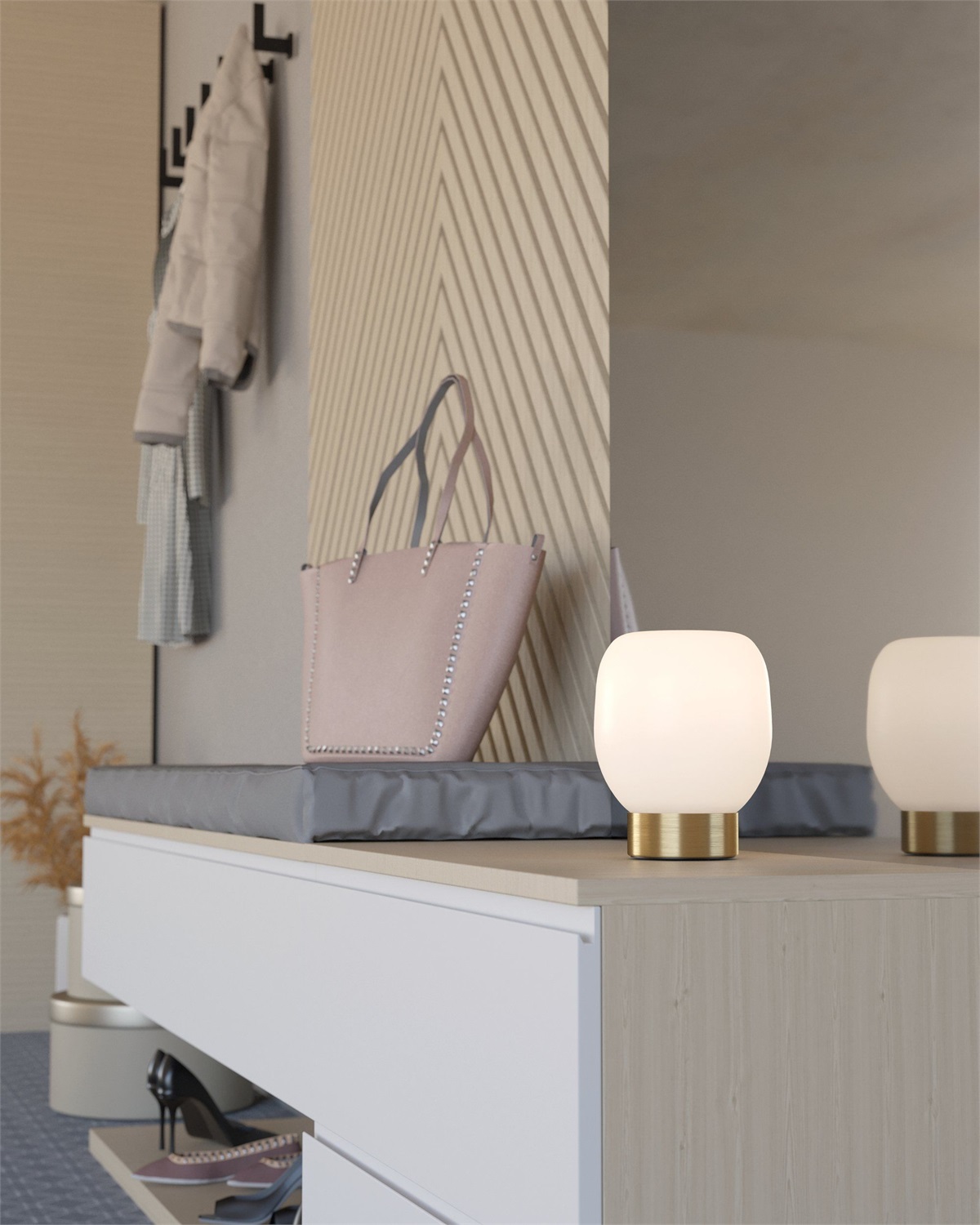 Eglo Lampada da Tavolo Manzanares E27 40W Oro Spazzolato Ø145mm Non Dimmerabile