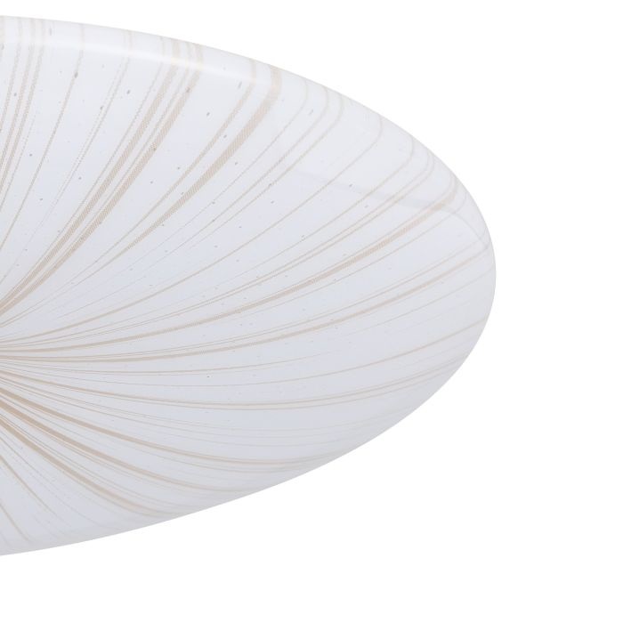 Eglo Lampada da Soffitto LED Nieves 1 - Ø 41 cm, Luce a Cielo Stellato, Metallo e Plastica Bianco e Oro