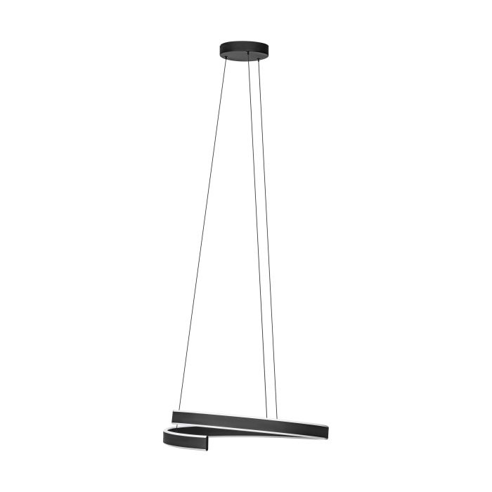 EGLO Andabaia-Z Lampada a Sospensione LED in Metallo Nero, 42,5W, ZigBee, Controllo App e Alexa, Colore Luce Regolabile e Dimmerabile