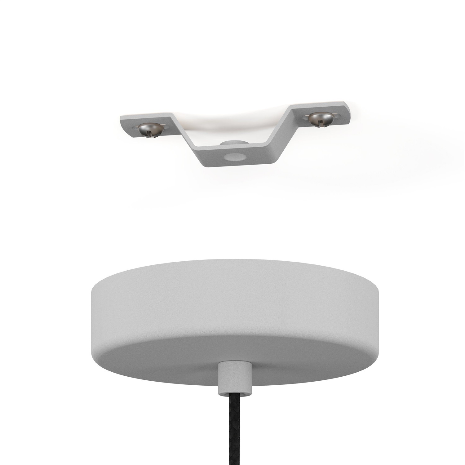 Eglo Contrisa Lampada a Sospensione Dimmerabile E27 Ø38cm Acciaio Grigio 40W