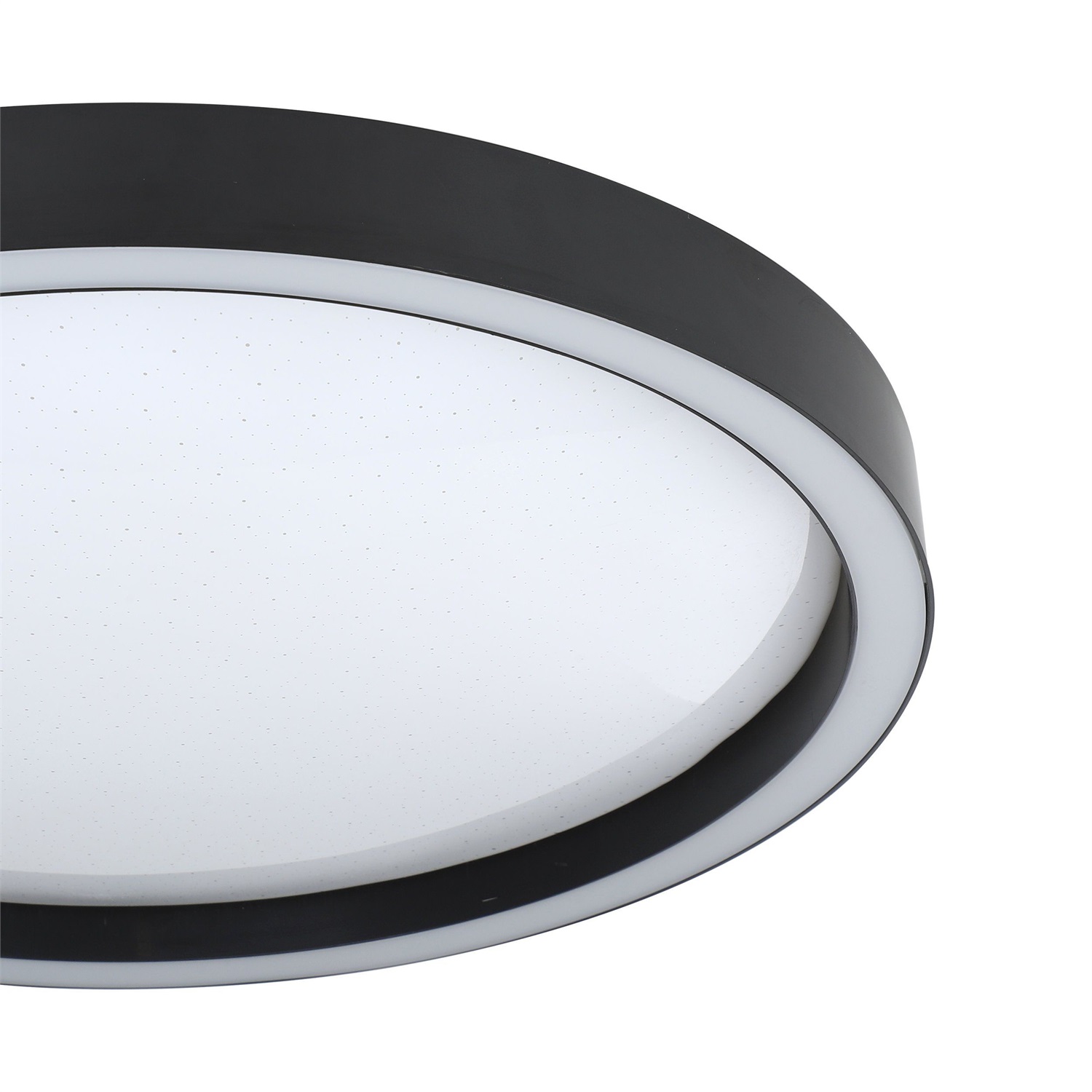 Eglo Montemorelos-Z Plafoniera LED Dimmerabile con Effetto Cristallo, Controllo ZigBee e Alexa, Bianco Caldo - Bianco Freddo e RGB, Ø 42 cm