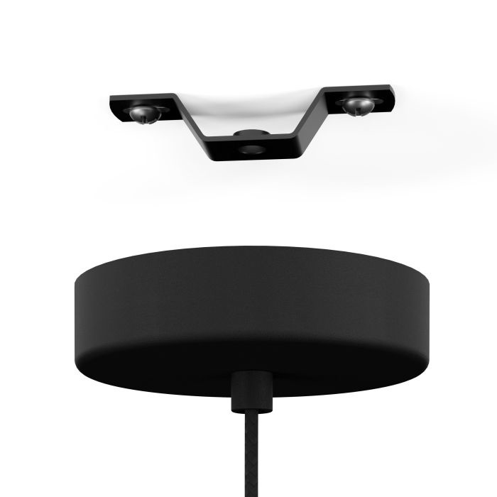 Eglo Lampada a Sospensione Bolivia E27 - 1 Luce 40W Ø18cm in Metallo Nero e Sabbia
