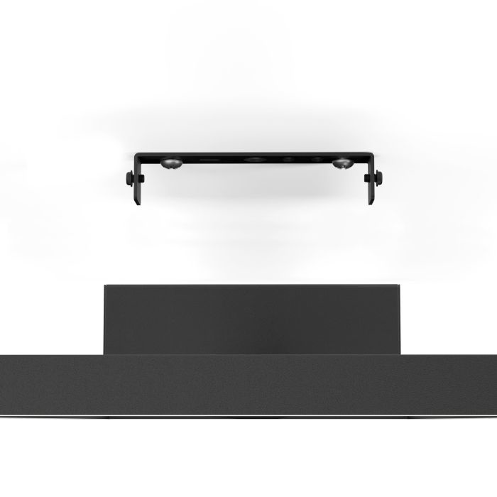 EGLO Calagrano-Z Plafoniera LED Dimmerabile 21W, Nero e Bianco, 64x22 cm, Controllo Vocale Alexa, Retroilluminazione RGB, ZigBee