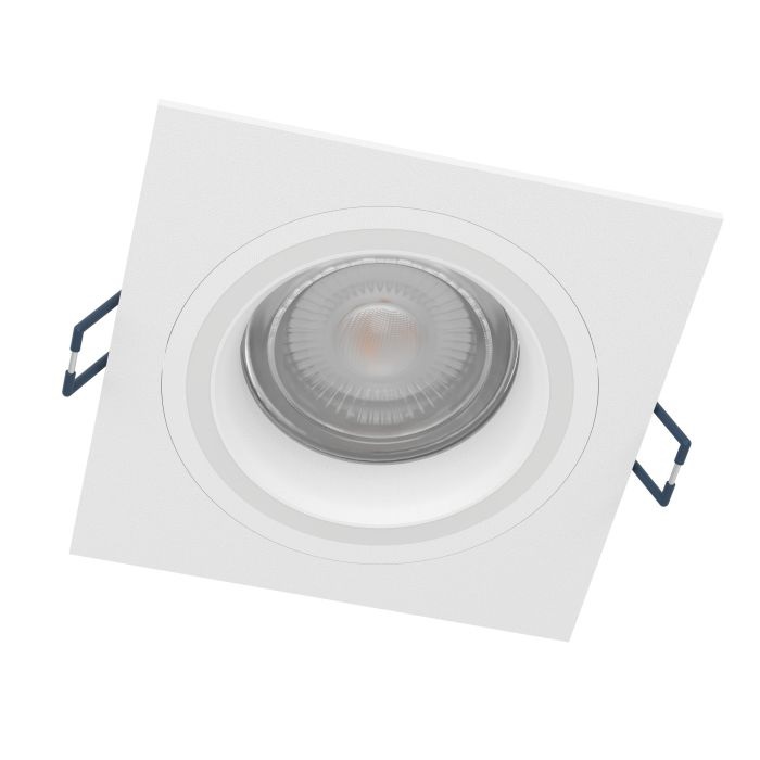 Eglo Carosso-Z - Faretto Spot LED da Incasso Smart Home, Dimmerabile, RGB, Controllo Vocale Alexa, Alluminio Bianco, 9,3 cm