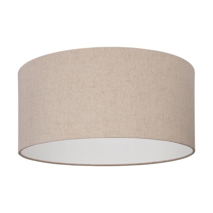 EGLO FENIGLIA Plafoniera Moderna in Acciaio Nero e Tessuto, 1 Luce E27, Diametro 47,5 cm, Design Elegante per Soggiorno e Cameretta