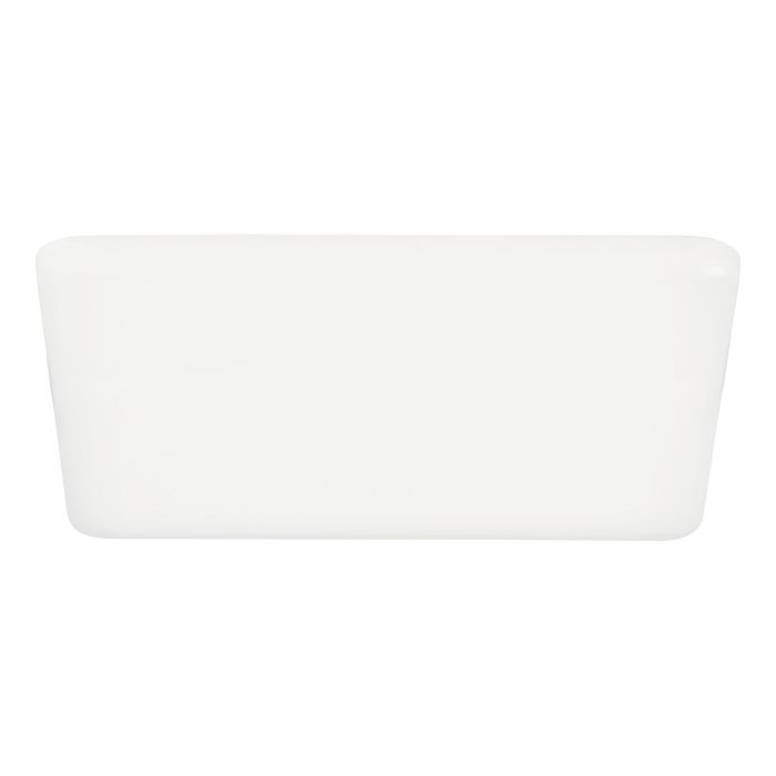Eglo Rapita - Plafoniera LED quadrata da incasso in alluminio bianco, 10x10 cm, luce bianco caldo, 5,5W
