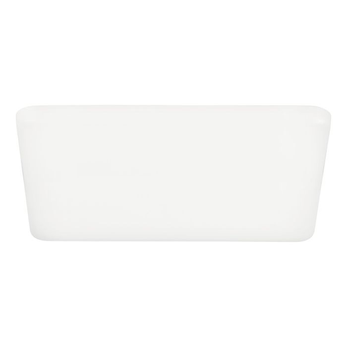 Eglo Rapita - Plafoniera LED quadrata in alluminio bianco, faretto da incasso 15,5x15,5 cm con luce bianco caldo