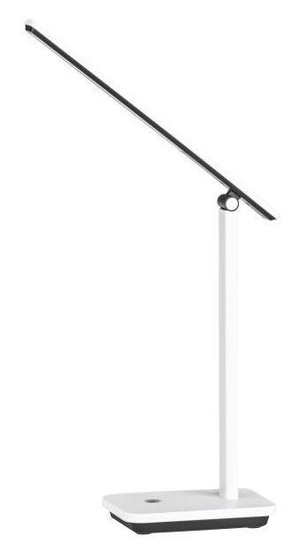 Eglo Lampada da Tavolo Minimal Iniesta - LED 3,6W Dimmerabile Touch, Ricarica USB, Policarbonato Bianco e Nero
