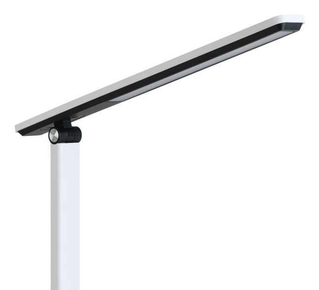 Eglo Lampada da Tavolo Minimal Iniesta - LED 3,6W Dimmerabile Touch, Ricarica USB, Policarbonato Bianco e Nero