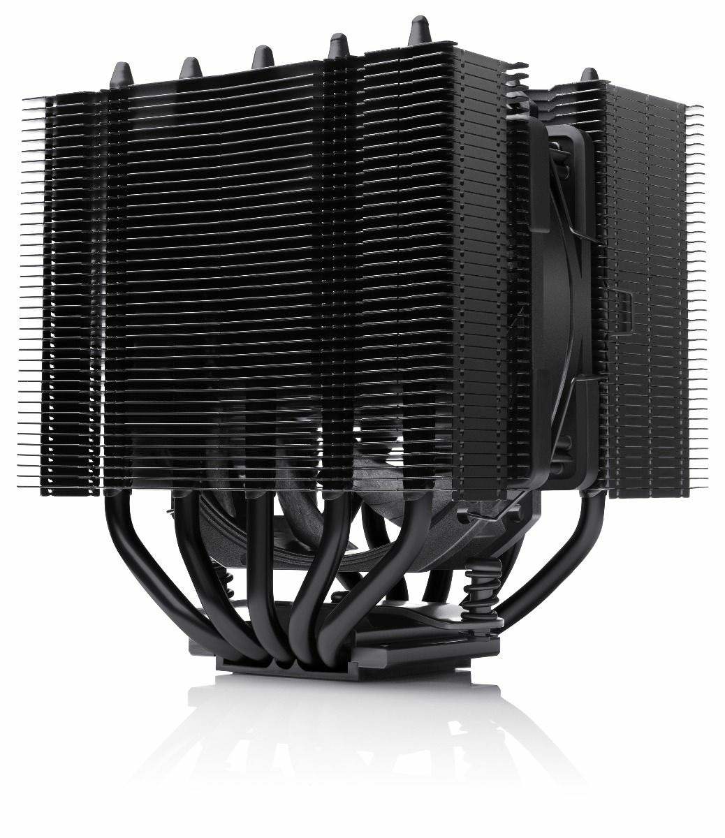 Noctua NH-D12L chromax.black - Dissipatore per CPU Doppia Torre Basso Profilo 120 mm, Nero, Eccellenti Prestazioni di Raffreddamento