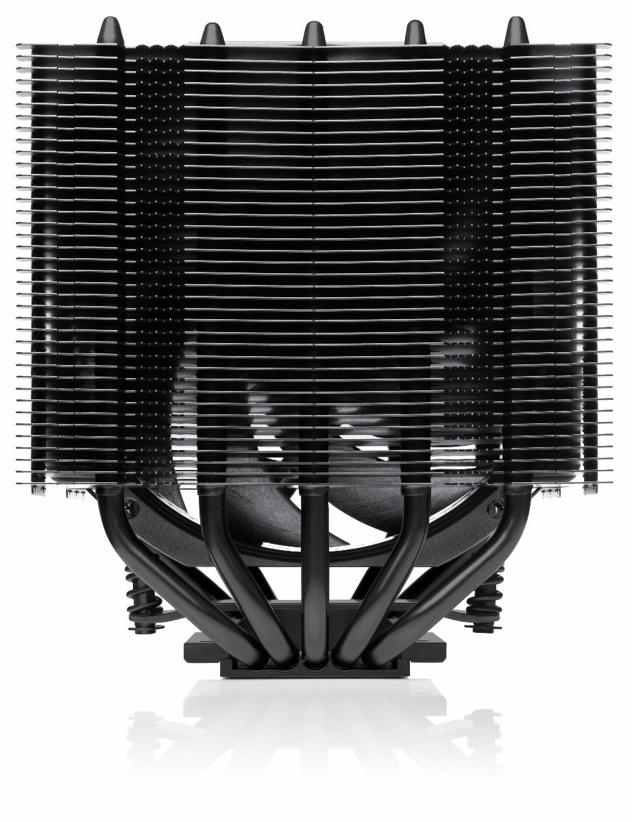 Noctua NH-D12L chromax.black - Dissipatore per CPU Doppia Torre Basso Profilo 120 mm, Nero, Eccellenti Prestazioni di Raffreddamento