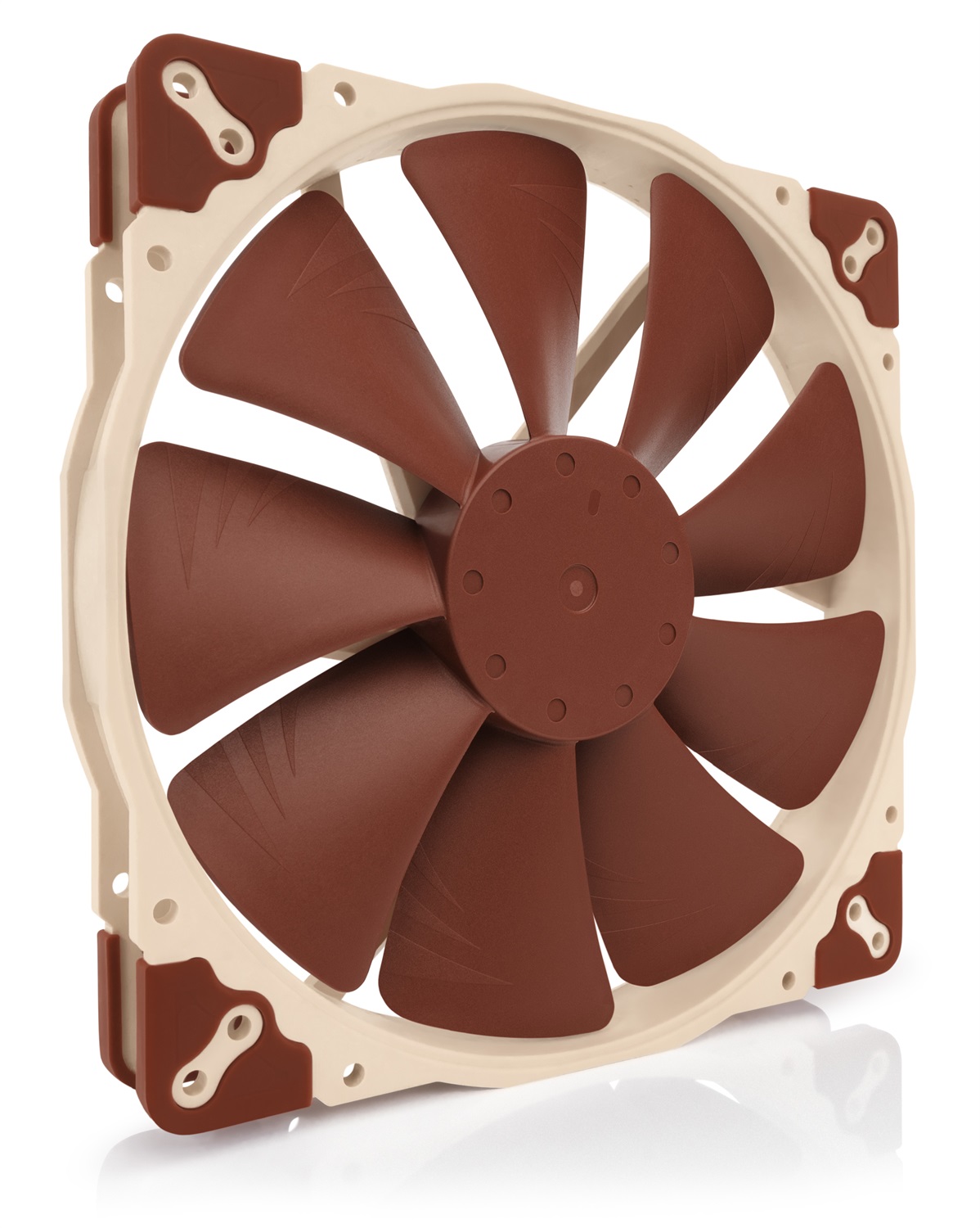 Noctua NF-A20 Ventilatore per Case Computer 20 cm - 800 Giri/min, 18,1 dB, Flusso d'aria 146,9 m³/h, Beige e Marrone