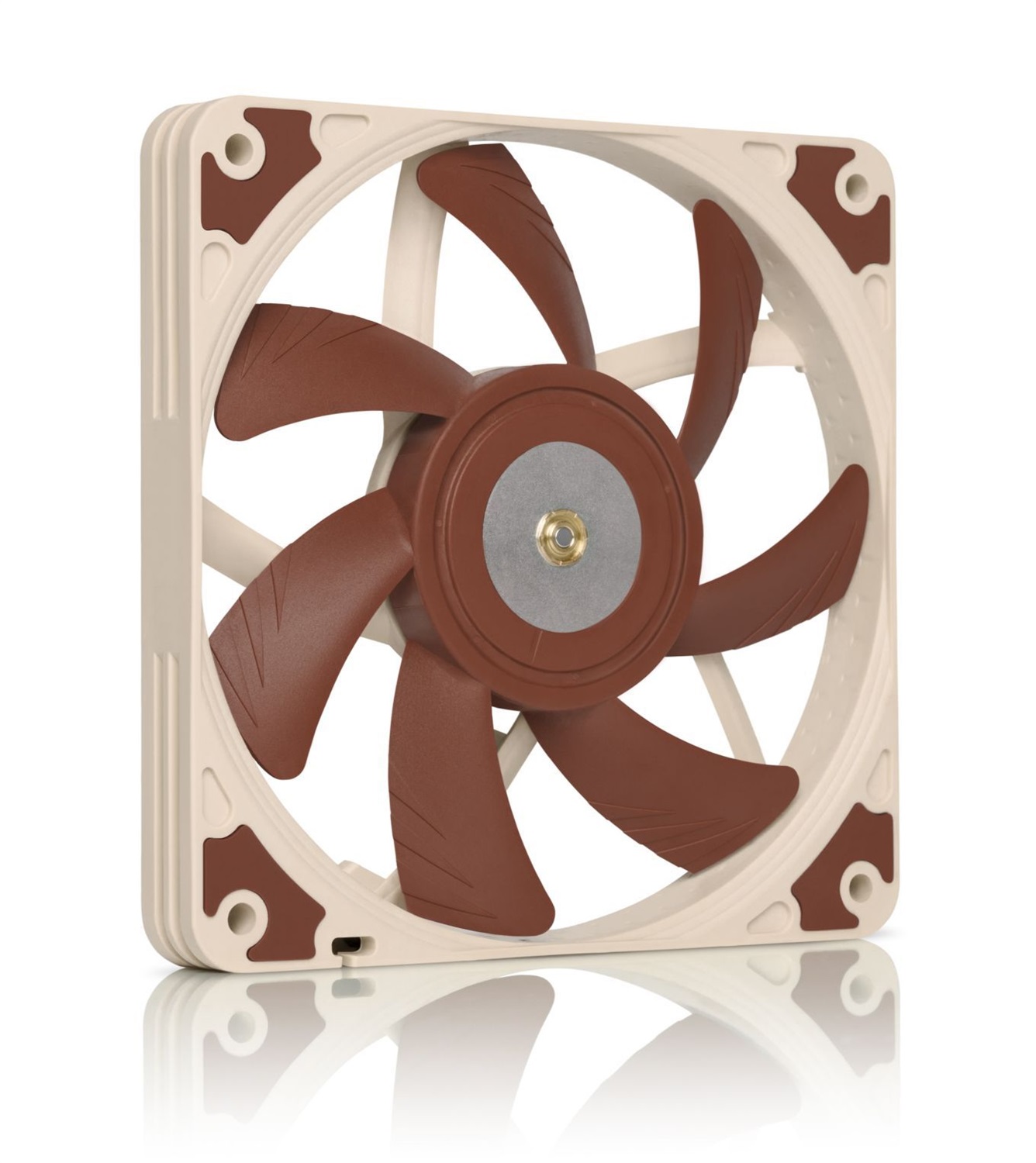 Noctua NF-A12x15 PWM Ventola Silenziosa e Sottile 120mm x 15mm, 4-Pin, Max 1850 RPM, Max 23,9 dB(A), Flusso Aria 94,2 m³/h, Marrone