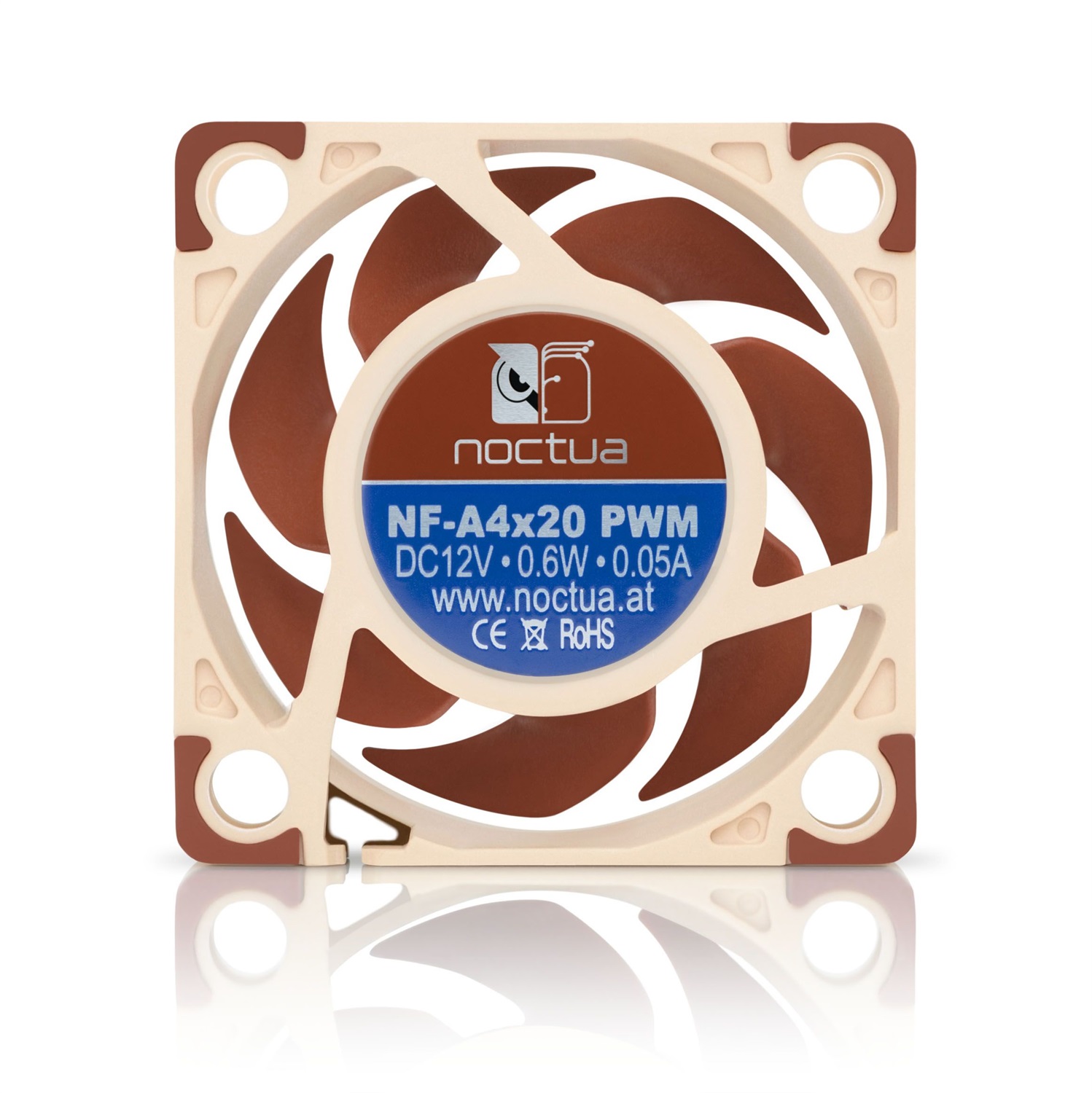 Noctua NF-A4x20 PWM Ventilatore 4 cm Beige e Marrone - 1200 a 5000 Giri/min, 14,9 dB, 9,4 m³/h