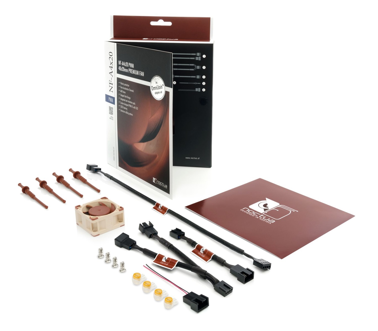 Noctua NF-A4x20 PWM Ventilatore 4 cm Beige e Marrone - 1200 a 5000 Giri/min, 14,9 dB, 9,4 m³/h