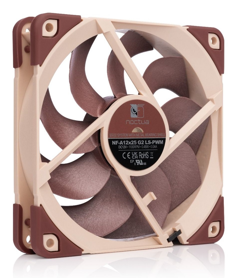 Noctua NF-A12x25 G2 LS-PWM Ventola 120mm Silenziosa con Flusso d'Aria di 66,3 m³/h e 1100 RPM