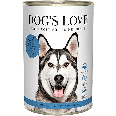Dog's Love Cibo Umido per Cani Adulto con Pesce, Carote e Tarassaco - 400 g