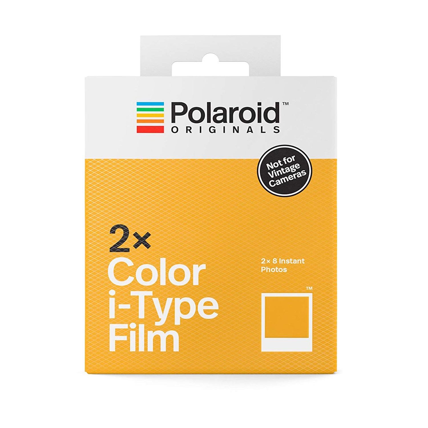 Polaroid Originals 4836 Pellicola I-Type Color, Doppio Pacco da 16 pz, Cornice Bianca, Dimensioni 107 x 88 mm
