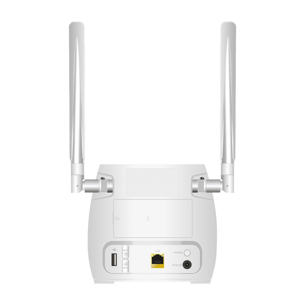 STRONG Router Wifi 4G LTE 300M - Fino a 150 Mbps Wi-Fi, 300 Mbps 4G, 1 Porta RJ45, Antenne Rimovibili, Facile da Installare, Bianco