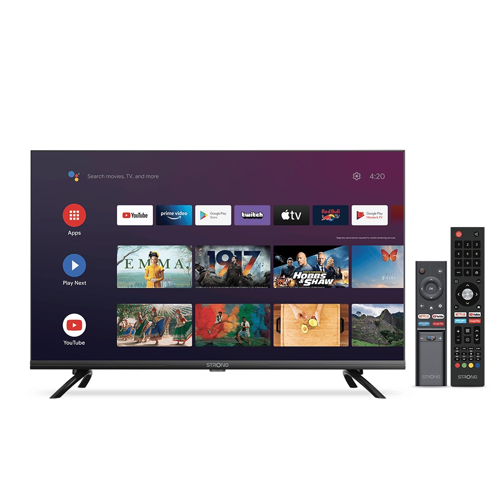 Strong SRT32HD5553 - Smart TV 32 Pollici HD Ready Android 11 Wi-Fi, DVB-T2/C/S2, Luminosità 200 cd/m²