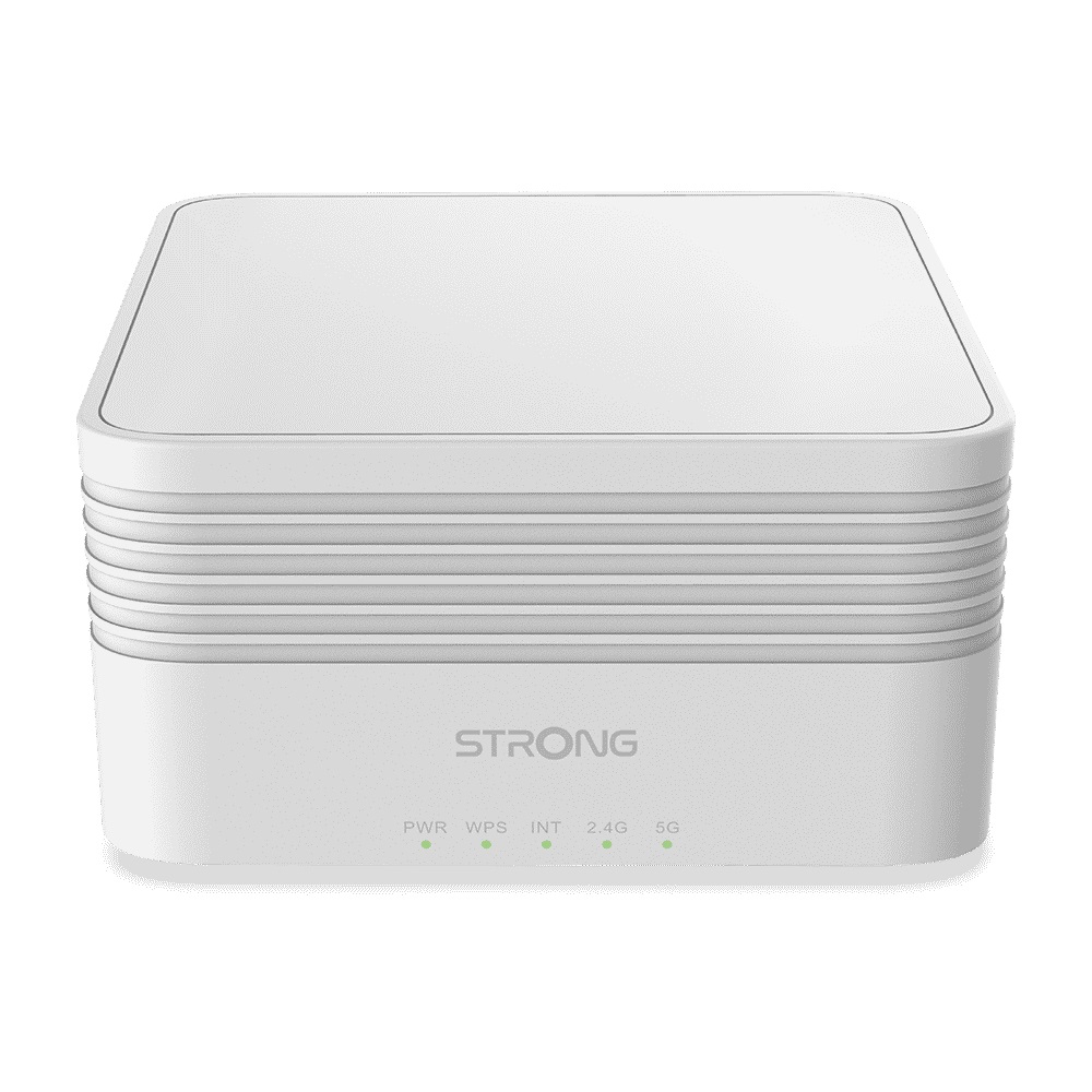 STRONG Atria Mesh AX3000 Sistema Wi-Fi Mesh Dual-band (2.4 GHz/5 GHz) Wi-Fi 6 - Fino a 1050 m² - 3 Porte LAN Gigabit - Bianco