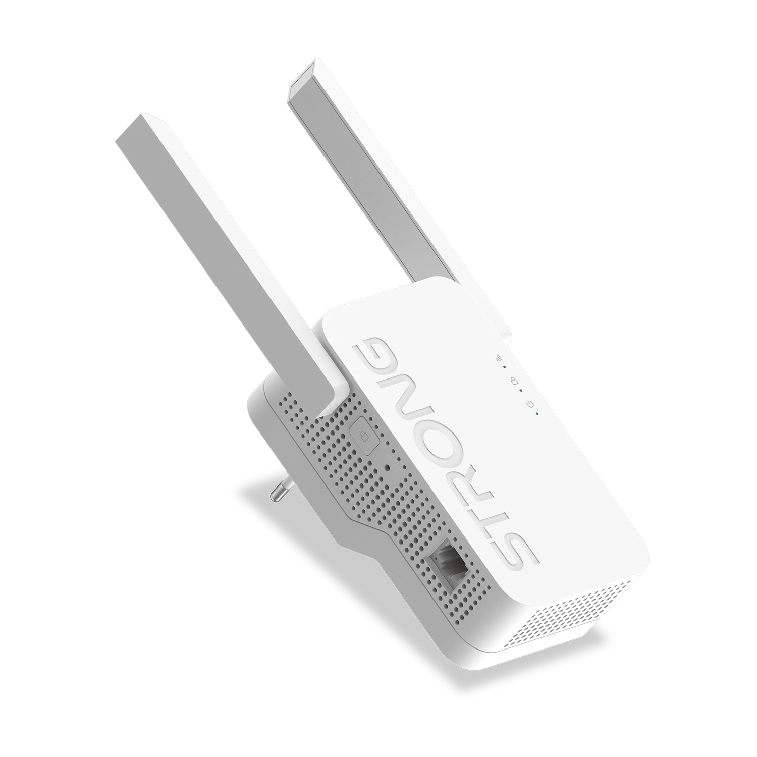STRONG Ripetitore WiFi AX1800 - Amplificatore di Segnale WiFi 6 - Fino a 1800 Mbps - Compatibile con Modem/Router - Installazione Facile Plug & Play - Bianco