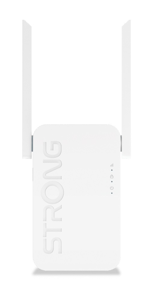 STRONG AX3000 Ripetitore WiFi 6 - Amplificatore di Segnale Fino a 3000 Mbps - Dual-band 2.4 GHz/5 GHz - Installazione Facile Plug & Play - Bianco
