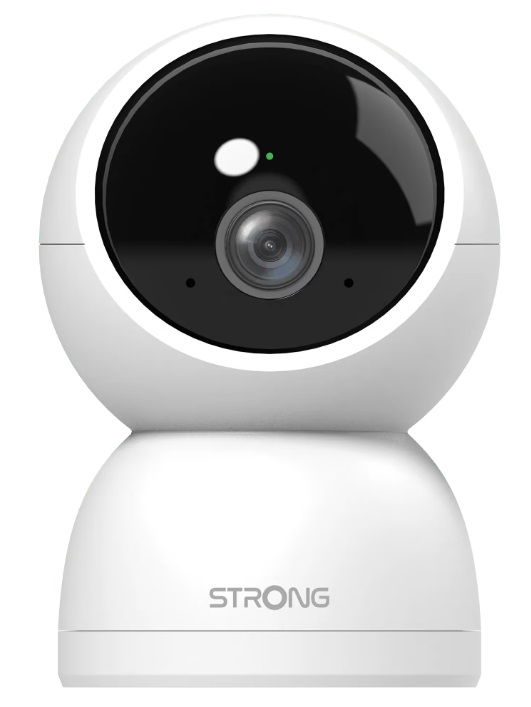 Strong SHC04IR0-W Telecamera di Sicurezza Interna 4MP con WIFI, Avvisi di Movimento e Stile Moderno