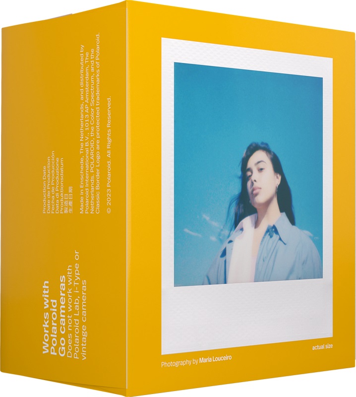 Polaroid Go Film Double Pack - Pellicola Istantanea a Colori per Fotocamera Polaroid Go - 16 Scatti (66.6 x 53.9 mm)