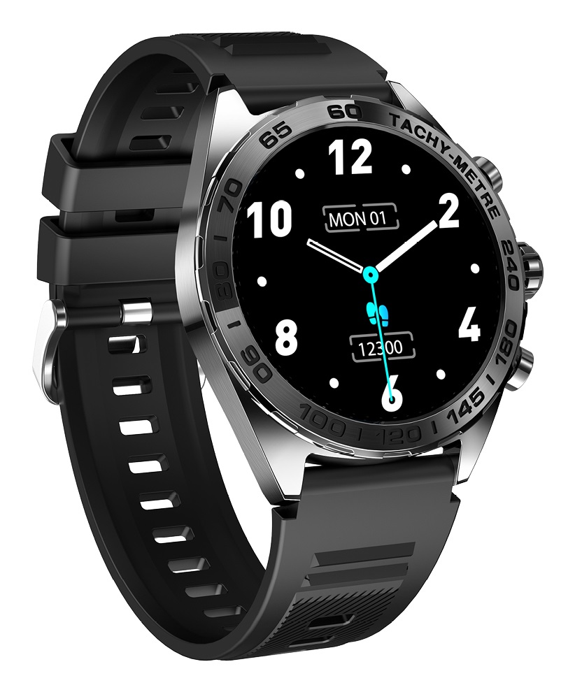 Beafon Smartwatch 501 - Acciaio Inossidabile, Display 1.43 AMOLED, Impermeabile IP67, GPS, Monitoraggio Fitness e Sonno