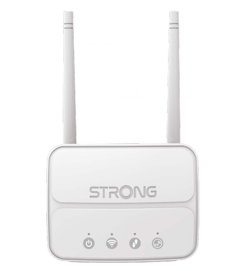 Strong 4GROUTER360M - Router WiFi N300 Mbps, 4G Cat4 LTE, Porta LAN 100 Mbps, Antenne Staccabili, Plug and Play, Supporta fino a 32 Dispositivi, USB 3.0, Rete Sicura