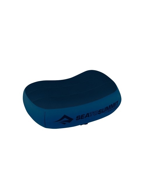 Sea To Summit Aeros Premium Pillow - Cuscino Gonfiabile da Viaggio Ergonomico Blu Marino