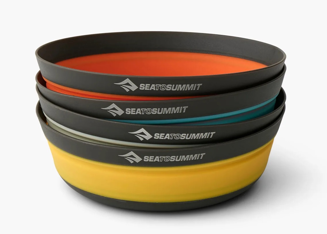 Sea To Summit Frontier Ciotola Pieghevole in Silicone e Alluminio - Leggera e Compatta, Capacità 680 ml (M) e 890 ml (L)