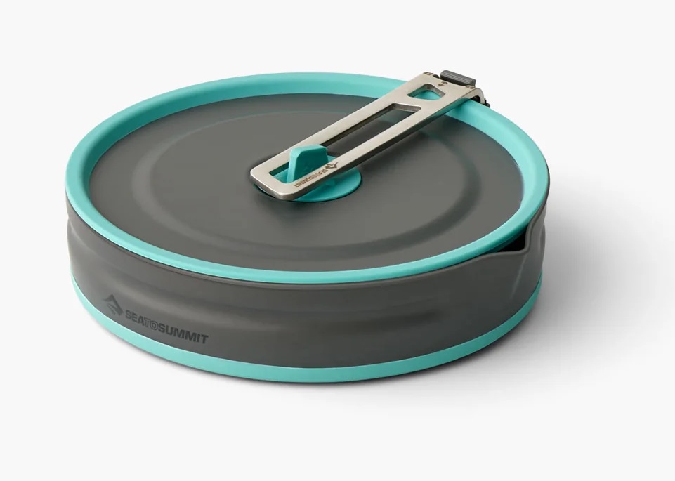 Sea To Summit Frontier UL Pentola Pieghevole da Campeggio 2,2 L Verde e Grigio