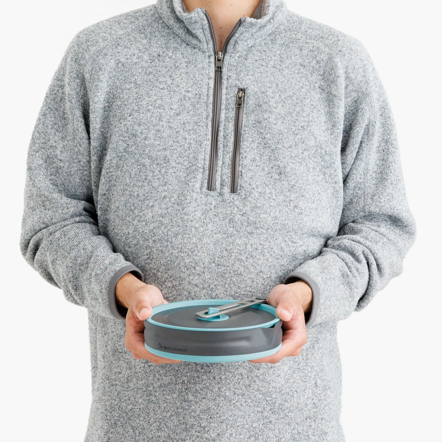 Sea To Summit Frontier UL Pentola Pieghevole da Campeggio 2,2 L Verde e Grigio